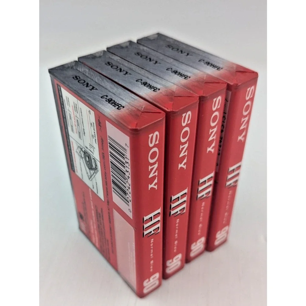 Sony HF High Fidelity 90 min Normal Bias Audio Cassette Tape Lot of 4